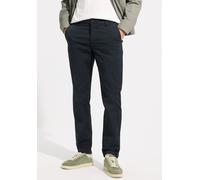 Chinohose STREET ONE MEN, Herren, Gr. 34, Länge 32, schwarz ink blau, Web, 98% Baumwolle, 2% Elasthan, unifarben, regular fit knöchellang, Hosen Chinohose, Middle Waist (27029255-34) schwarz ink blau