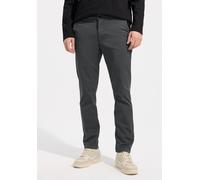 Chinohose STREET ONE MEN, Herren, Gr. 34, Länge 34, industrial grau, Web, 98% Baumwolle, 2% Elasthan, unifarben, regular fit knöchellang, Hosen Chinohose, Middle Waist (27034622-34) industrial grau
