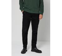 Chinohose STREET ONE MEN, Herren, Gr. 34, Länge 34, schwarz, Web, 98% Baumwolle, 2% Elasthan, unifarben, normal normal, Hosen Chinohose, aus Baumwolle mit Stretchanteil (42093844-34) schwarz