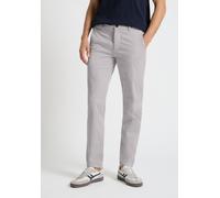 Chinohose STREET ONE MEN, Herren, Gr. 38, Länge 32, grau (gentle grau), Web, 98% Baumwolle, 2% Elasthan, unifarben, regular fit lang, Hosen Chinohose, Middle Waist (11454102-38) gentle grau