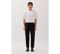 Chinohose STUDIO SEIDENSTICKER, Herren, Gr. 50, Normalgrößen, schwarz, 52% Wolle, 44% Polyester, 4% Elasthan, unifarben, Hosen Chinohose (99497509-50) schwarz