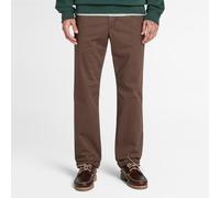 Chinohose TIMBERLAND "CLAREMONT Twill Chino Pant (Straigh", Herren, Gr. 30, Länge 32, braun (chocolate braun), Obermaterial: 97% Baumwolle, 3% Elasthan, Hosen (98640254-30) chocolate braun