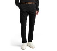 Chinohose TOM TAILOR DENIM, Herren, Gr. 32, Länge 34, schwarz, Obermaterial: 97% Baumwolle, 3% Elasthan, unifarben, schmal lang, Hosen Chinohose, leicht vorgewaschen (78181755-32) schwarz