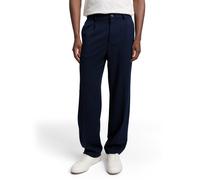 Chinohose TOM TAILOR DENIM, Herren, Gr. 34, Länge 34, blau (sky captain blau), Web, Obermaterial: 63% Polyester, 33% Viskose, 4% Elasthan. Futter: 100% Polyester, unifarben, loose fit knöchellang, Hos