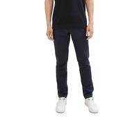 Chinohose TOM TAILOR, Herren, Gr. 31, Länge 34, blau (navy), Obermaterial: 97% Baumwolle, 3% Elasthan, Strukturmuster, slim fit lang, Hosen Chinohose, mit dezenter Struktur (54654617-31)