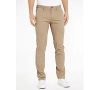 Chinohose TOMMY HILFIGER "Chino Bleecker 1985 PIMA CO", Herren, Gr. 40, Länge 30, beige, Twill, Obermaterial: 96% Baumwolle, 4% Elasthan, normal, Hosen Chinohose (16811656-40)