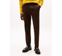 Chinohose TOMMY HILFIGER "CORE HARLEM ESSENTIAL", Herren, Gr. 30, Länge 32, schwarz braun, Twill, Obermaterial: 97% Baumwolle, 3% Elasthan, unifarben, schmal normal, Hosen Chinohose, Tapered Leg, Basi