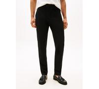 Chinohose TOMMY HILFIGER "CORE HARLEM ESSENTIAL", Herren, Gr. 31, Länge 34, schwarz, Twill, Obermaterial: 97% Baumwolle, 3% Elasthan, unifarben, normal, Hosen Chinohose, Tapered Fit (43170140-31) schw