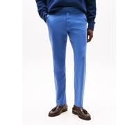 Chinohose TOMMY HILFIGER "CORE HARLEM ESSENTIAL TWILL", Herren, Gr. 33, Länge 34, blau (angora blau), Twill, Obermaterial: 97% Baumwolle, 3% Elasthan, casual, relaxed fit, Hosen, relaxed, basic, schli
