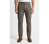 Chinohose TOMMY HILFIGER "DENTON CHINO 1985 PIMA COTTON", Herren, Gr. 36, Länge 32, schwarz ash, Twill, Obermaterial: 96% Baumwolle, 4% Elasthan, straight fit knöchellang, Hosen Chinohose, von der Kol