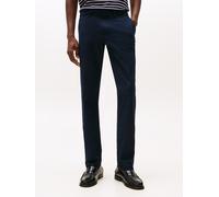 Chinohose TOMMY HILFIGER "DENTON KNIT TECH", Herren, Gr. 40, Länge 32, blau (desert sky), Web, Obermaterial: 57% Elastomultiester, 43% Polyester, unifarben, straight fit normal, Hosen Chinohose, Strai