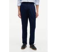 Chinohose TOMMY HILFIGER "DOVER 3/4 ELASTICATED TENCEL", Herren, Gr. 38, Länge 32, blau (carbon navy), Web, Obermaterial: 65% Lyocell, 35% Baumwolle, regular fit lang, Hosen Chinohose, Regular Fit Str