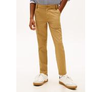 Chinohose TOMMY HILFIGER, Herren, Gr. 80, N-Gr, schwarz dune, Web, Obermaterial: 97% Baumwolle, 3% Elasthan, unifarben, regular fit lang, Hosen Chinohose, Kinder bis 16 Jahre (32800903-80)