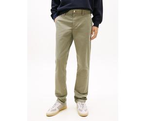 Chinohose TOMMY JEANS "SCANTON", Herren, Gr. 36, Länge 30, grün (utility sage), Twill, Obermaterial: 96% Baumwolle, 4% Elasthan, unifarben, slim fit lang, Hosen Chinohose, slim fit, Twill (75484243-36