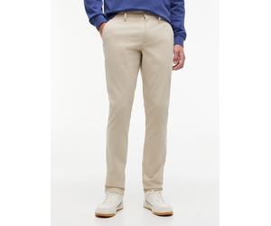 Chinohose TOMMY JEANS "SCANTON", Herren, Gr. 36, Länge 32, beige (classic beige), Twill, Obermaterial: 96% Baumwolle, 4% Elasthan, unifarben, slim fit lang, Hosen Chinohose, slim fit, Twill (77956239-