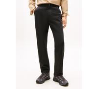 Chinohose TOMMY JEANS "SONNY", Herren, Gr. 34, Länge 30, schwarz, Web, Obermaterial: 96% Baumwolle, 4% Elasthan, unifarben, lang, Hosen Chinohose, Twill aus Stretch-Baumwolle, Tapered Fit (36954653-34