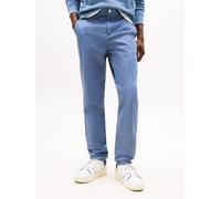 Chinohose TOMMY JEANS "TJM AUSTIN CHINO", Herren, Gr. 33, Länge 32, blau (blau moment), Web, Obermaterial: 97% Baumwolle, 3% Elasthan, unifarben, slim fit lang, Hosen Chinohose, in Unifarbe (73657123-