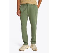 Chinohose TOMMY JEANS "TJM CASUAL ELASTICATED PANT", Herren, Gr. M, N-Gr, grün (aruba grün), Twill, Obermaterial: 97% Baumwolle, 3% Elasthan, regular fit lang, Hosen Chinohose, mit Bundfalten (6730345