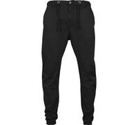 Chinohose URBAN CLASSICS "Urban Classics Herren Stretch Jogging Pants", Herren, Gr. M, US-Größen, schwarz, 98% Baumwolle, 2% Elasthan, unifarben, relaxed fit, Hosen Chinohose (65180614-M) schwarz