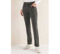 Chinos CECIL, Damen, Gr. 32, Länge 28, raw khaki, Web, 56% Baumwolle, 26% Lyocell, 13% Elastomultiester, 5% Elasthan, unifarben, comfort fit normal, Hosen, aus Baumwolle mit Stretchanteil (26906814-32