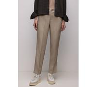 Chinos CECIL, Damen, Gr. 44, Länge 30, beige (light terra mocha meliert), Stoff, 67% Polyester, 27% Viskose, 6% Elasthan, unifarben, slim fit lang, Hosen, im elastischen Materialmix (52984906-44) ligh