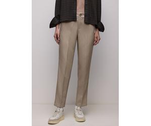 Chinos CECIL, Damen, Gr. 44, Länge 30, beige (light terra mocha meliert), Stoff, 67% Polyester, 27% Viskose, 6% Elasthan, unifarben, slim fit lang, Hosen, im elastischen Materialmix (52984906-44) ligh