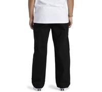 Chinos DC SHOES "Worker Baggy", Herren, Gr. 28(XS) / Länge 32(M), Länge 34, schwarz, Obermaterial:99% Walkfrottier, 1% Elasthan;, Hosen Chinos (45554138-28)