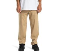 Chinos DC SHOES "Worker Relaxed", Damen, Gr. 28(XS) / Länge 32(M), Länge 34, incense, Obermaterial: 99% Walkfrottier, 1% Elasthan;, Hosen Chinos (32886851-28)