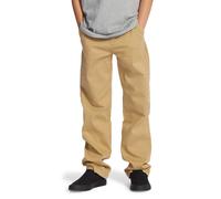 Chinos DC SHOES "Worker Relaxed", Jungen, Gr. 16(165-172cm), beige (incense), Obermaterial: 99% Walkfrottier, 1% Elasthan;, Hosen (50712507-16) incense