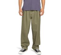 Chinos ELEMENT "Big Pleated", Herren, Gr. 34L, Normalgrößen, grün (kalamata), Obermaterial: 70% Baumwolle, 30% Baumwolle., Hosen (45945905-34) kalamata