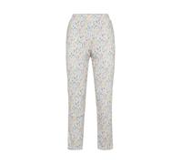 Chinos GOLDNER "Attraktive Druckhose mit weichem Fall", Damen, Gr. 46, N-Gr, orange (apricot, lila, gemustert), Obermaterial: 91% Polyamid PA. 9% Elasthan EL., normal, Hosen, Ohne (25361943-46) aprico