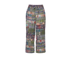 Chinos GOLDNER "Druckhose", Damen, Gr. 40, N-Gr, bunt (bunt, gemustert), Obermaterial: 100% Viskose CV., normal, Hosen, Ohne (57602935-40) bunt, gemustert