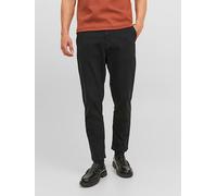 Chinos JACK & JONES "JPSTACE JJHARLOW CHINO NOOS", Herren, Gr. 29, Länge 34, schwarz, Web, Obermaterial: 98% Baumwolle, 2% Elasthan, unifarben, bequem knöchellang, Hosen (67075101-29) schwarz