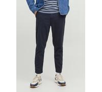 Chinos JACK & JONES "JPSTACE JJHARLOW CHINO NOOS", Herren, Gr. 32, Länge 34, blau (navy blazer), Web, Obermaterial: 98% Baumwolle, 2% Elasthan, unifarben, bequem knöchellang, Hosen (54840364-32) navy