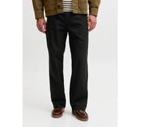 Chinos JACK & JONES "JPSTBILL DREW CHINO NOOS", Herren, Gr. 30, Länge 32, schwarz, Web, Obermaterial: 100% Baumwolle, unifarben, relaxed fit lang, Hosen, Baumwolle, weit geschnitten (56154715-30) schw