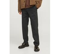 Chinos JACK & JONES "JPSTKANE DAVE CHINO NOOS", Herren, Gr. 29, Länge 32, schwarz, Web, Obermaterial: 98% Baumwolle, 2% Elasthan, unifarben, relaxed fit lang, Hosen, Baumwollmischung, relaxed fit (193