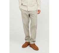 Chinos JACK & JONES "JPSTKANE DAVE CHINO NOOS", Herren, Gr. 29, Länge 34, crockery, Web, Obermaterial: 98% Baumwolle, 2% Elasthan, unifarben, relaxed fit lang, Hosen, Baumwollmischung, relaxed fit (27