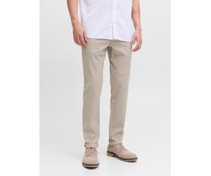 Chinos JACK & JONES "JPSTMARCO JJFURY ANA", Herren, Gr. 30, Länge 32, beige (atmosphere), Web, Obermaterial: 98% Baumwolle, 2% Elasthan, unifarben, slim fit normal, Hosen, Baumwollmischung, slim fit (