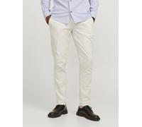 Chinos JACK & JONES "JPSTMARCO JJFURY ANA", Herren, Gr. 31, Länge 34, grau (glacier gray), Web, Obermaterial: 98% Baumwolle, 2% Elasthan, unifarben, slim fit normal, Hosen Chinos, Baumwollmischung, sl