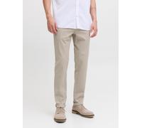 Chinos JACK & JONES "JPSTMARCO JJFURY ANA", Herren, Gr. 32, Länge 32, beige (atmosphere), Web, Obermaterial: 98% Baumwolle, 2% Elasthan, unifarben, slim fit normal, Hosen (10342754-32) atmosphere