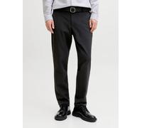 Chinos JACK & JONES "JPSTOLLIE CONNOR CHINO NOOS", Herren, Gr. 32, Länge 32, schwarz, Web, Obermaterial: 69% Polyester, 29% Viskose, 2% Elasthan, unifarben, regular fit lang, Hosen, Materialmix, regul