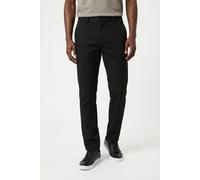 Chinos JACK & JONES "JPSTOLLIE DEVON CHINO NOOS", Herren, Gr. 34, Länge 32, schwarz, Web, Obermaterial: 74% Polyester, 24% Viskose, 2% Elasthan, unifarben, normal lang, Hosen, Materialmix (84879015-34