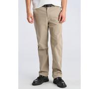 Chinos LINDBERGH "Chino Relaxed Loose Fit", Herren, Gr. 33, Länge 34, stone, Obermaterial: 98% Baumwolle, 2% Elasthan, unifarben, relaxed fit, Hosen (62237555-33) stone