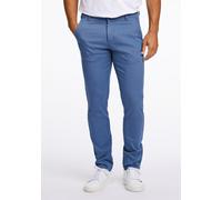 Chinos LINDBERGH "Chino Slim Fit", Herren, Gr. 34, Länge 34, blau (true blau), Obermaterial: 98% Baumwolle, 2% Elasthan, unifarben, slim fit, Hosen (42267352-34) true blau