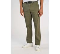Chinos LINDBERGH "Chinos Relaxed Loose Fit", Herren, Gr. 31, Länge 30, grün (dk army), Obermaterial: 98% Baumwolle, 2% Elasthan, unifarben, relaxed fit, Hosen (88301943-31) dk army