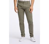Chinos LINDBERGH "Chinos Slim Fit", Herren, Gr. 29, Länge 32, grün (dk army), Obermaterial: 98% Baumwolle, 2% Elasthan, unifarben, slim fit, Hosen (74927746-29) dk army