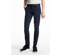 Chinos LINDBERGH "Chino Slim Fit", Herren, Gr. 33, Länge 30, blau (navy), Obermaterial: 98% Baumwolle, 2% Elasthan, slim fit, Hosen (58907004-33) navy