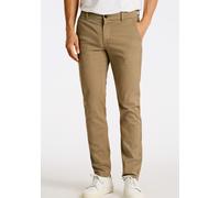 Chinos LINDBERGH "Chinos Slim Fit", Herren, Gr. 36, Länge 32, grau (dk stone), Obermaterial: 98% Baumwolle, 2% Elasthan, unifarben, slim fit, Hosen (31129534-36) dk stone
