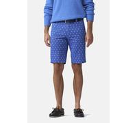 Chinos MEYER "B-Palma 1-3023", Herren, Gr. 58, Normalgrößen, blau, 97% Baumwolle, 3% Elasthan, bedruckt, regular fit kurz, Hosen, mit Pineapple-Print (81772305-58) blau