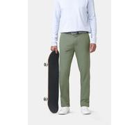 Chinos MEYER "Bonn 1-8079", Herren, Gr. 50, Normalgrößen, grün, 55% Baumwolle, 42% Polyester, 3% Elasthan, unifarben, regular fit lang, Hosen, aus Bio-Baumwolle (65521834-50) grün